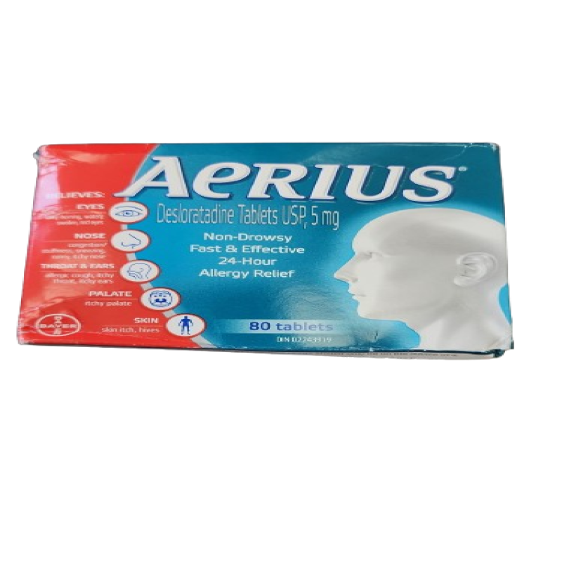 Sale - AERIUS TB 5MG 80 *Damage Box* - Exp: 03/26