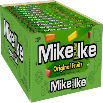 Mike and Ike Chewy Original Fruits, 5 OZ (12/Pack)