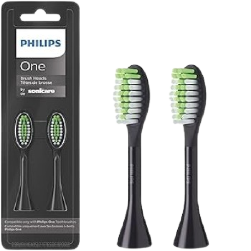 Philips One Black Brush Head 2pk, BH1022/06