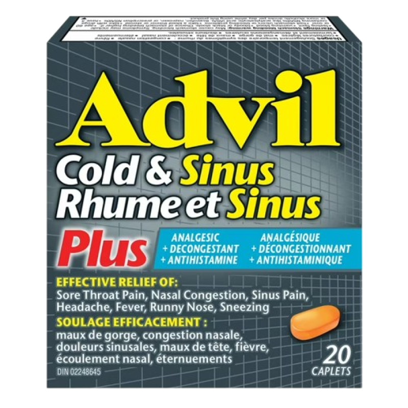 ADVIL COLD & SINUS PLUS CPLT 20