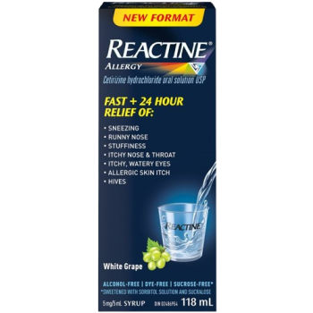 Reactine Allergy White Grape Syrup 5mg -118mL