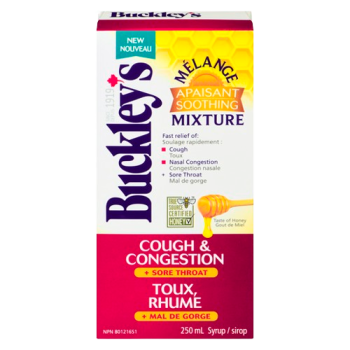BUCKLEY'S SYR MIX+HONEY 250ML