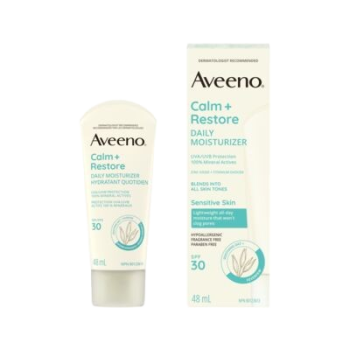 AVEENO CALM + RESTORE DAILY MOIST SPF 30 MINERAL 48ML