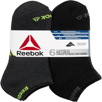 REEBOK MEN'S LOW CUT 6 PACK