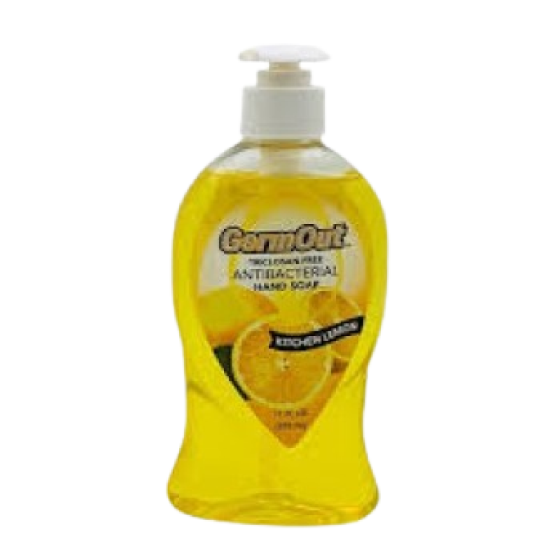 GermOut Hand Soap - ANTIBACTERIAL - KITCHEN LEMON  11 oz  325 mL