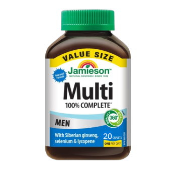 Jamieson 100% Complete Multivitamin Caplets for Men - 20 CPT