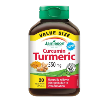 Jamieson Curcumin Turmeric 550mg, 20 Vegetarian capsules