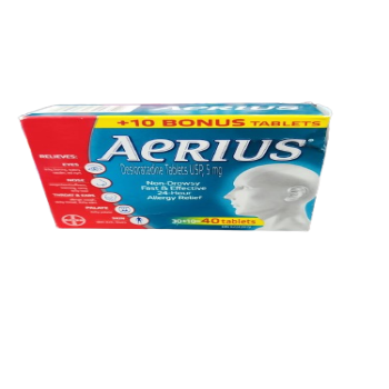 Sale - AERIUS TB 5MG BX 30 + 10 - *Damage Box* Exp: 08/25