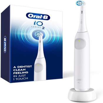 ORAL-B IO SERIES 2 RECHARGEABLE TOOTHBRUSH, WHITE 1 COUNT