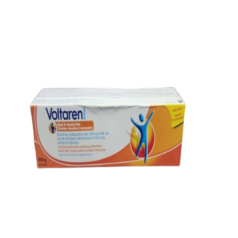 Sale - Voltaren Emulgel Back & Muscle Pain - 150 g *Damage Box* - Exp between: 04/27 - 09/27