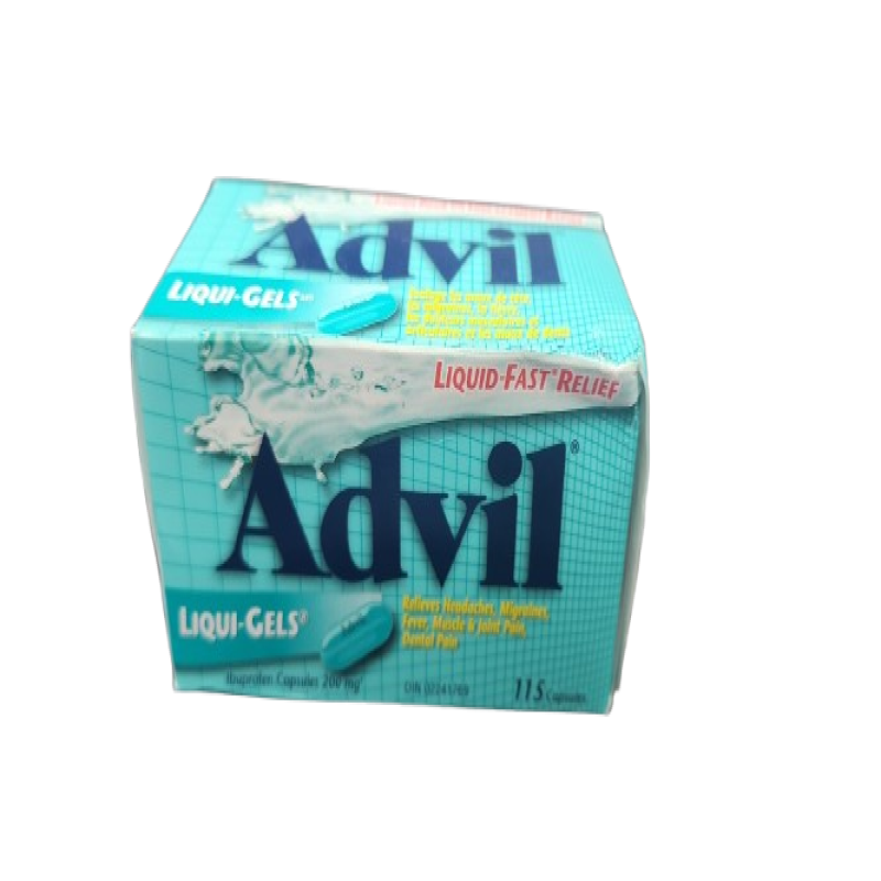 Sale - ADVIL LIQUI-GEL 115 *Damage Box* Exp between: 01/26 - 10/26
