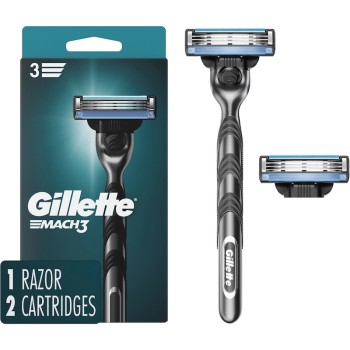 GILLETTE MACH3 RAZOR W/2 CARTRIDGES