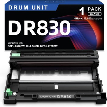 Drum DR830 - Qty 1 - Replacement for Brother DR830 DR-830 Drum Unit