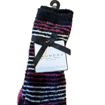 Laundry By Shelli Segal Women's Cozy Plush Socks, Microvelour Fuzzy Warm NWT